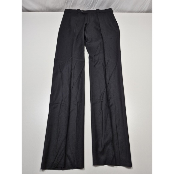 Ballin Dress Pants Mens 34x37 Black Wool Cashmere Flat Front Comfort-EZE NWT